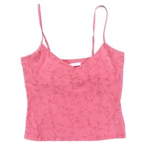 Vintage y2k Victoria’s Secret pink lace design fairy coquette camisole